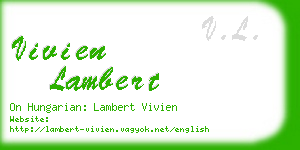 vivien lambert business card